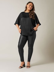 Evans Angel Sleeve Black Top - Image 2 of 5
