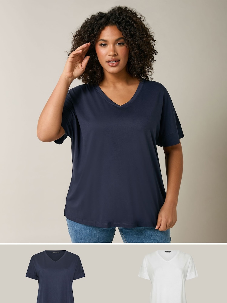 Evans Modal T-Shirts 2 Pack - Изображение 1 из 8