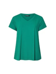Evans Green Short Sleeve Modal Rich Ribbed T-Shirt - Image 5 of 5