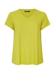 Evans Green Short Sleeve Modal Rich Ribbed T-Shirt - Image 5 of 5