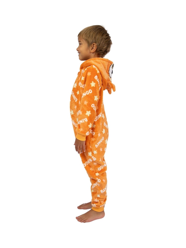 Character Orange Bingo Fleece All-In-One With 3D Ears - Image 2 of 8
