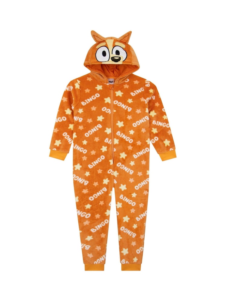 Character Orange Bingo Fleece All-In-One With 3D Ears - Image 3 of 8
