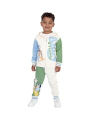 Character Cream Zipped 100% Cotton Hoodie And Joggers Set - Image 1 of 13