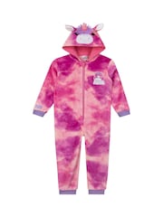 Character Pink Squishmallows Lola Fleece All-In-One - Image 1 of 12