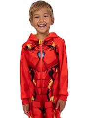 Character Red Marvel Iron Man Dress Up Fleece Onesie - Image 9 of 11