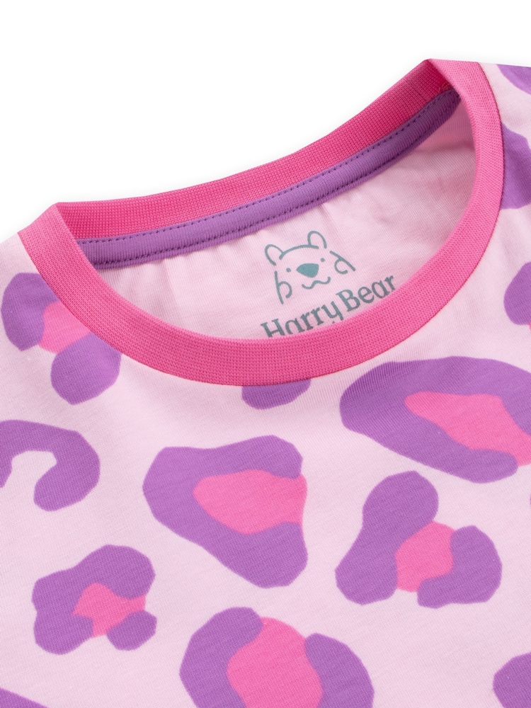 Harry Bear Leopard Imprimé Manches longues Pyjamas - Image 4 of 5