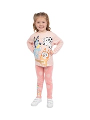 Character Pink Bluey And Bingo Long Sleeve Top And Leggings Set - Image 10 of 13