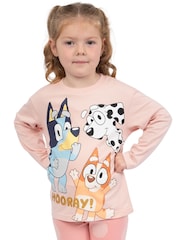 Character Pink Bluey And Bingo Long Sleeve Top And Leggings Set - Image 12 of 13