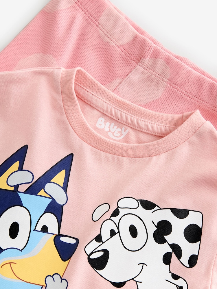 Buy Character Pink Bluey And Bingo Long Sleeve Top And Leggings