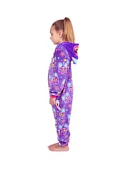 Character Purple Furby Fleece Hooded All-In-One - Image 11 of 11