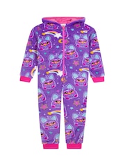 Character Purple Furby Fleece Hooded All-In-One - Image 3 of 11