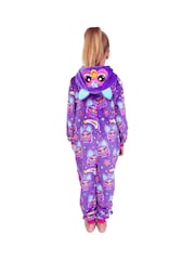Character Purple Furby Fleece Hooded All-In-One - Image 8 of 11