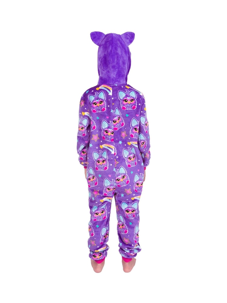 Buy Character Purple Furby Fleece Hooded All-In-One from the Next