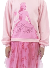 Character Pink Wicked Glinda The Good Witch Glitter Sweatshirt Dress - Image 10 of 10