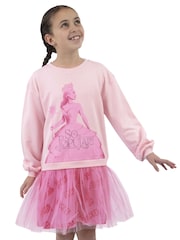 Character Pink Wicked Glinda The Good Witch Glitter Sweatshirt Dress - Image 7 of 10