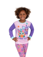 Character Pink Furby Long Sleeve Pyjamas Set - Image 10 of 10