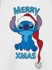 Vanilla Underground White Womens Disney Lilo & Stitch Christmas 100% Cotton T-Shirt - Image 4 of 6