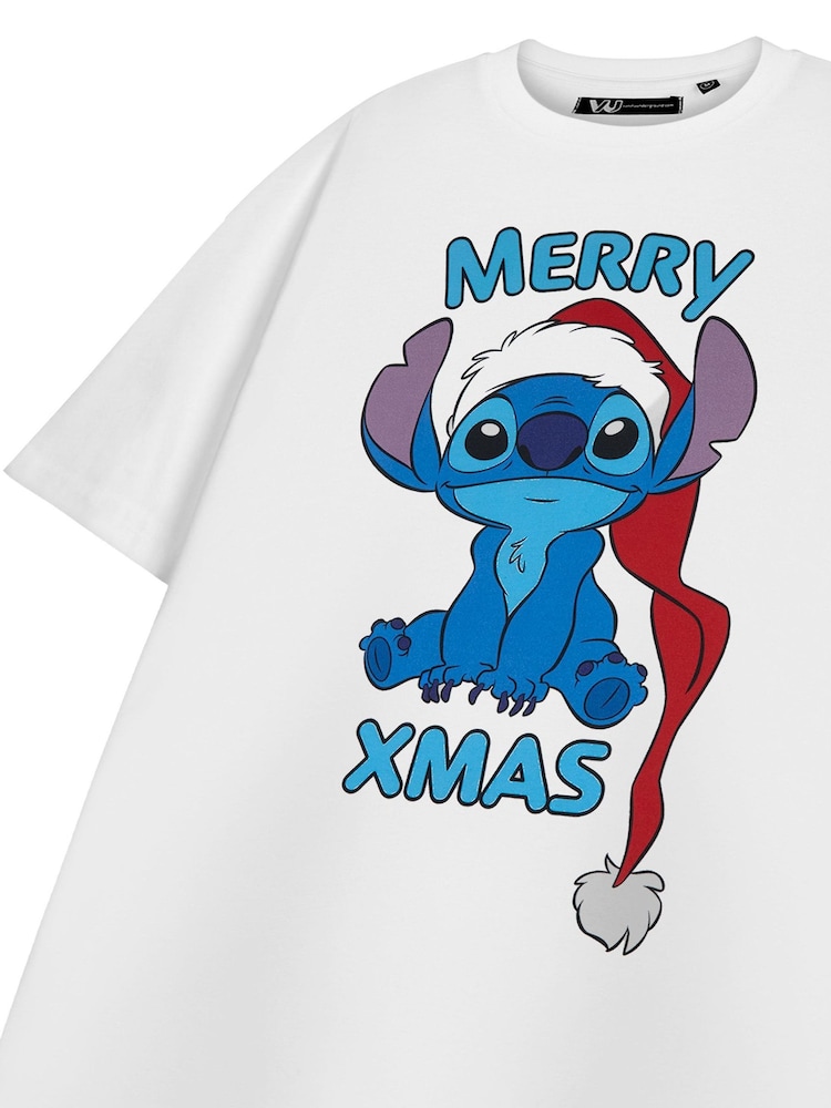 T-shirt Vanilla Underground Lilo & Stitch Christmas 100% coton femme - Image 5 of 6