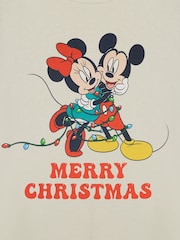 Vanilla Underground Cream Womens Disney Mickey & Minnie Mouse Christmas 100% Cotton T-Shirt - Image 6 of 6