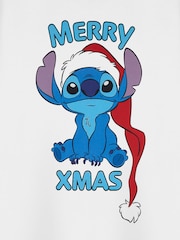 Vanilla Underground White Girls Disney Lilo & Stitch Christmas 100% Cotton T-Shirt - Image 4 of 6