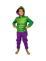 Enobarvna pižame iz flisa z motivom Marvel The Incredible Hulk Dress Up - Slika 1 iz 11