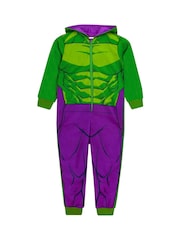 Enobarvna pižame iz flisa z motivom Marvel The Incredible Hulk Dress Up - Slika 8 iz 11