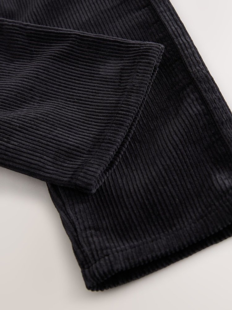Navy Regular Fit Premium Corduroy Trousers (3-16yrs) - Image 6 of 6