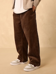 Brown Wide Fit Corduroy Pull On Trousers (3-16yrs) - Image 9 of 12
