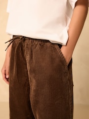 Brown Wide Fit Corduroy Pull On Trousers (3-16yrs) - Image 11 of 12