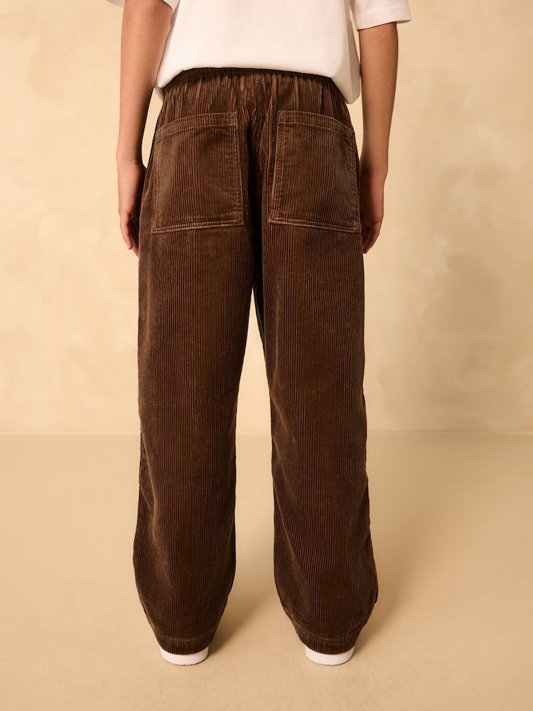 Brown Wide Fit Corduroy Pull On Trousers (3-16yrs) - Image 12 of 12