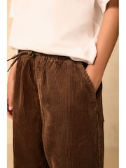 Brown Wide Fit Corduroy Pull On Trousers (3-16yrs) - Image 2 of 12