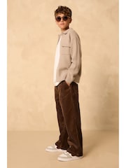 Brown Wide Fit Corduroy Pull On Trousers (3-16yrs) - Image 3 of 12