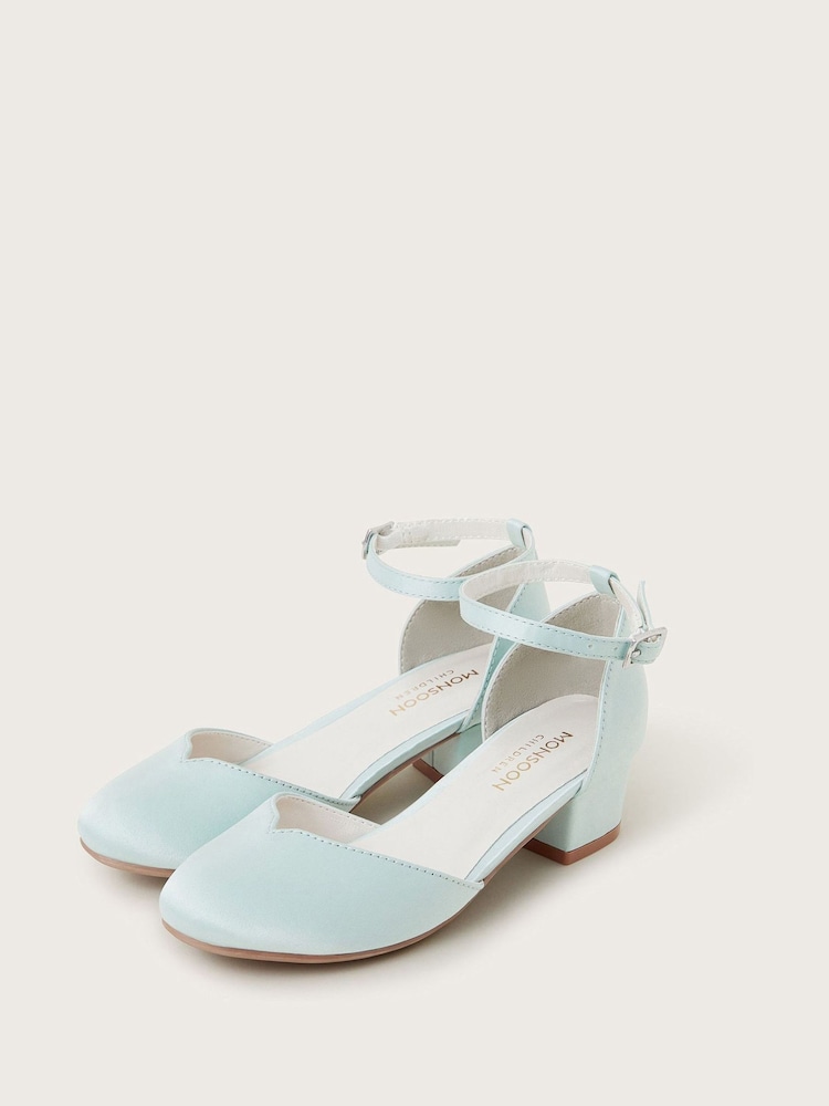 Monsoon Green Tulip Toe Two Part Heels - Image 1 of 3