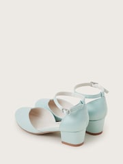 Monsoon Green Tulip Toe Two Part Heels - Image 3 of 3