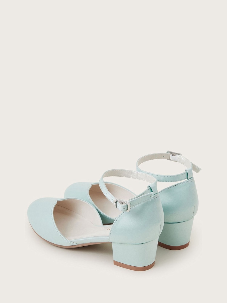 Monsoon Green Tulip Toe Two Part Heels - Image 3 of 3