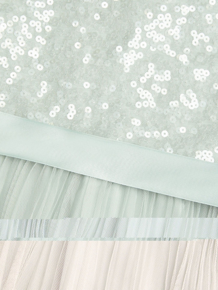 Monsoon Green Keita Embellished Plisse Dress - Image 4 of 4 Monsoon Green Keita Embellished Plisse Dress - Image 4 of 4