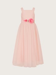 Monsoon Pink Chrome Rossy Shimmer Bridesmaid Dress - Image 1 of 3