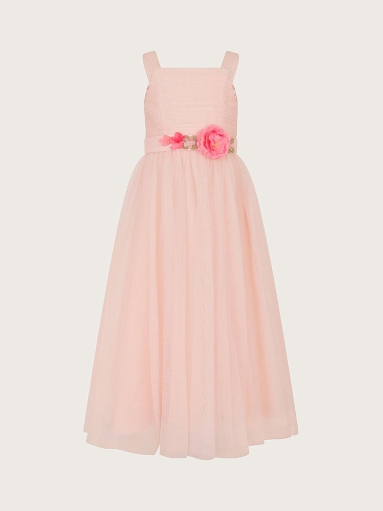 Monsoon Pink Chrome Rossy Shimmer Bridesmaid Dress - Image 1 of 3