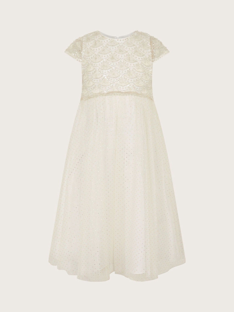 Monsoon Gold Ella Embellished Maxi Dress - Image 1 of 4