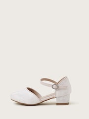 Monsoon White Lace Two Part Heels - Image 3 of 3