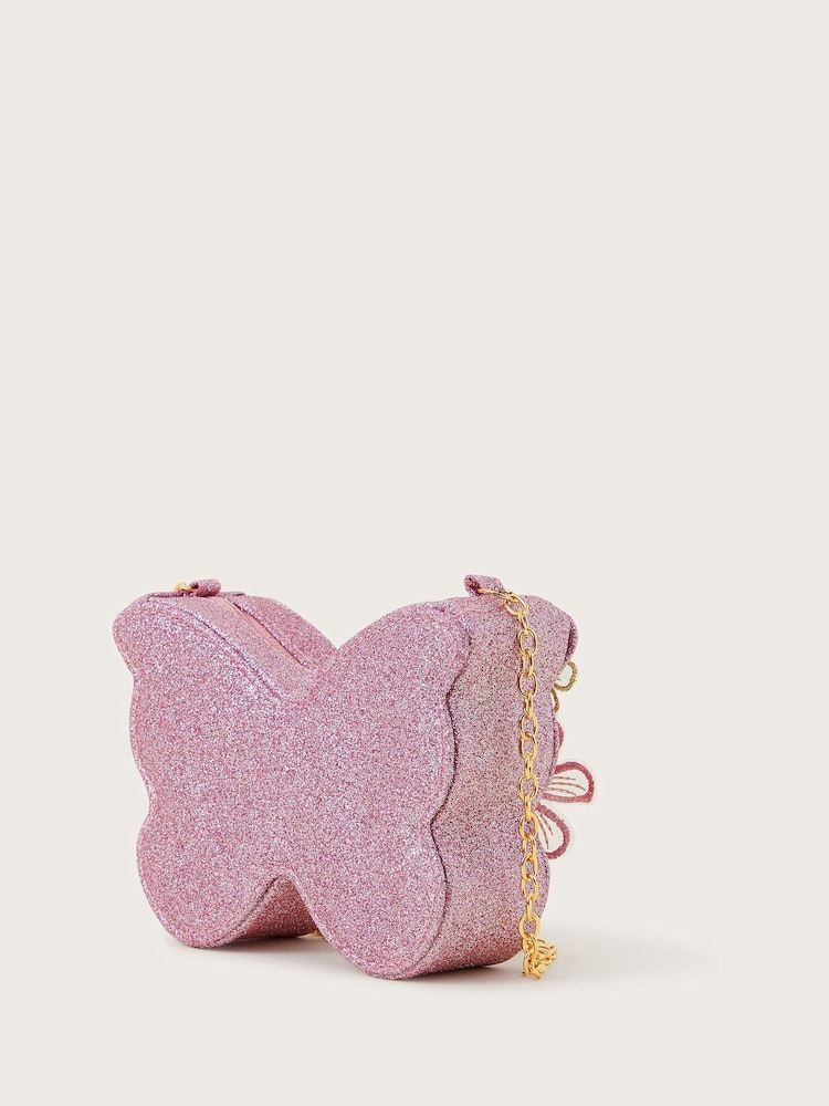 Monsoon Pink Bella Embellished Butterfly Bag - Image 2 of 3