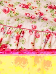 Monsoon Natural Baby Rosanna Jacquard Floral Print Dress - Image 3 of 3