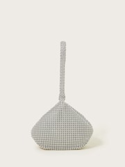 Monsoon Silver Diamante Bangle 100% Cotton Bag - Image 1 of 4