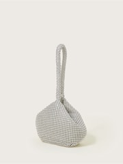 Monsoon Silver Diamante Bangle 100% Cotton Bag - Image 2 of 4
