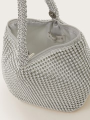 Monsoon Silver Diamante Bangle 100% Cotton Bag - Image 4 of 4