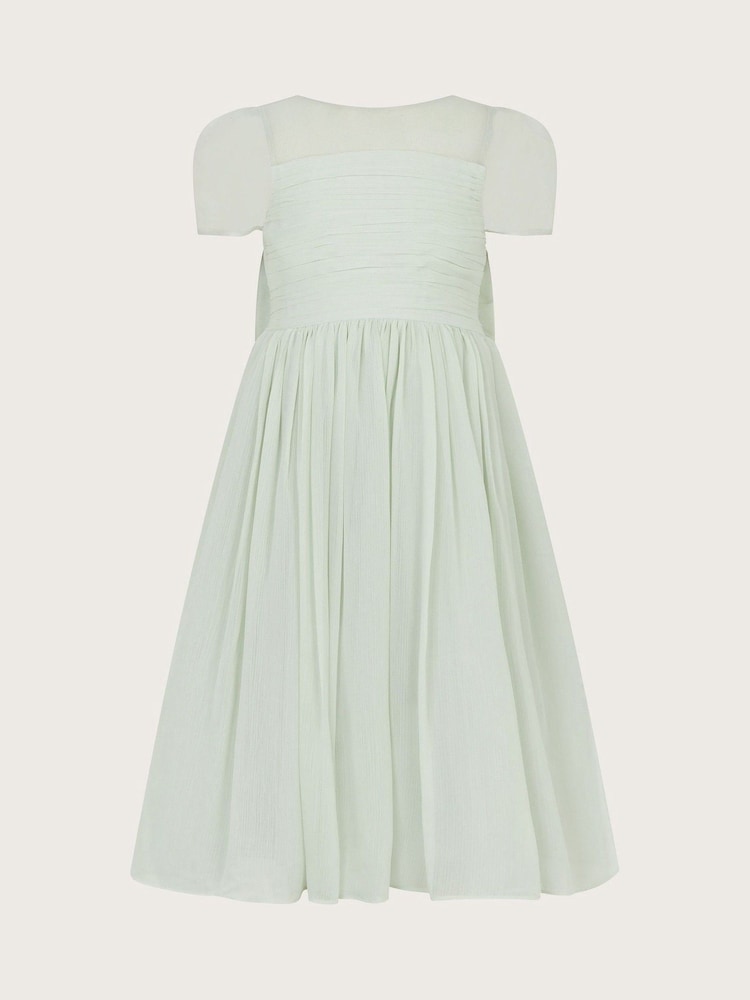Monsoon Green Claire Crinkle Chiffon Dress - Image 1 of 1