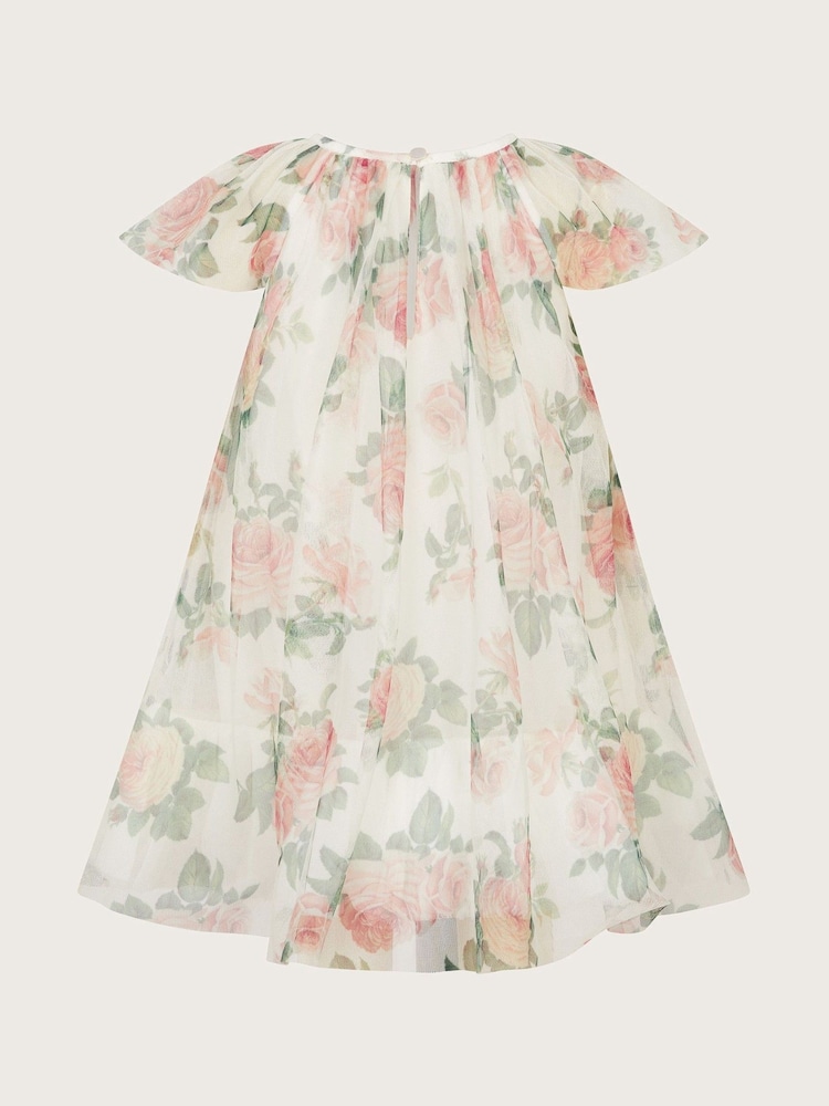 Monsoon Natural Baby Floral Print Swing Dress - Image 2 of 3