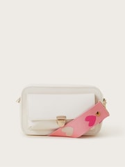 Monsoon Cream Reversible Print Webbing Strap Bag - Image 1 of 5