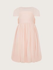 Monsoon Pink Claire Crinkle Chiffon Dress - Image 1 of 1
