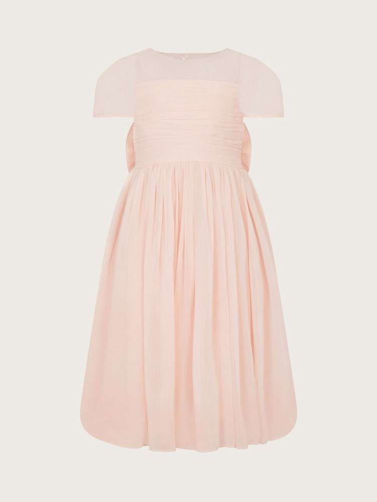 Monsoon Pink Claire Crinkle Chiffon Dress - Image 1 of 1